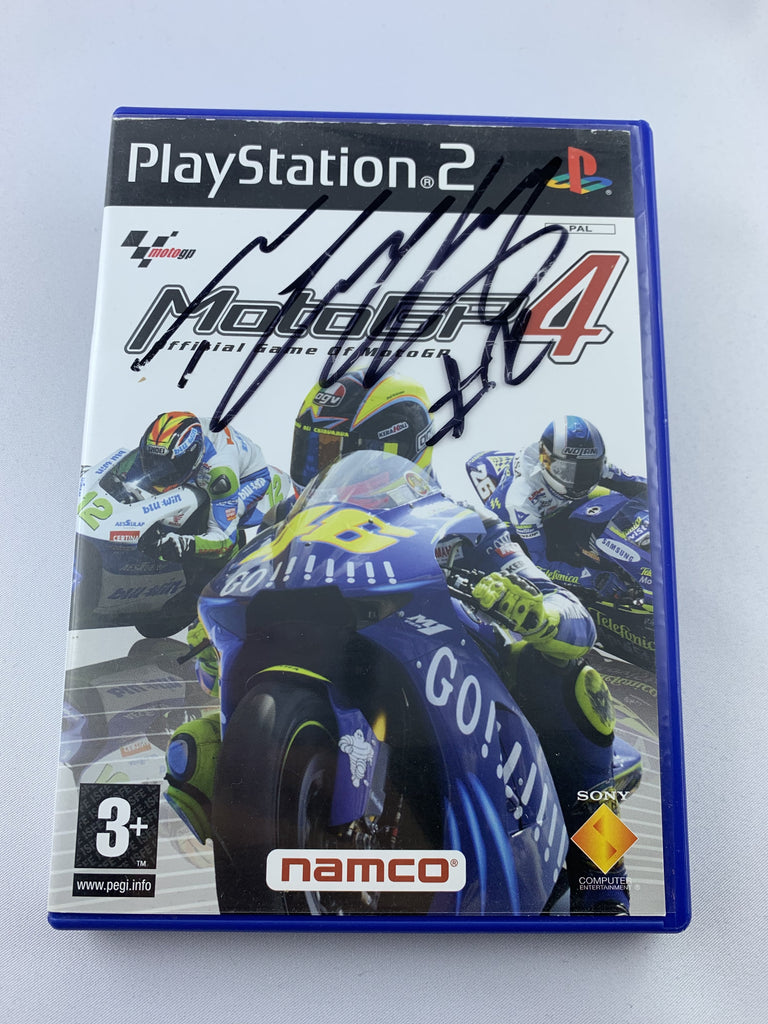 Playstation 2 MotoGP 4 mit originaler Unterschrift von Tom Lüthi - secondhandkiste.ch