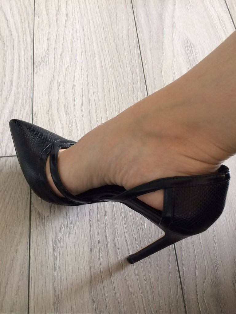 Zara Pointed-Toe D'Orsay High Heels - secondhandkiste.ch